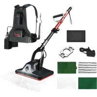 Machine oscillante pour le nettoyage des planchers Shock avec sac &agrave; dos, Nettoyant Equipex