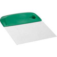 Flexible Stainless Steel Dough Cutter/Scraper, Green, 4-1/2" W x 5-3/4" L Equipex