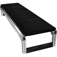 FOUNDATION Smooth Modular Aluminum Work Platform Kit, 18" W x 72" D, 400 lbs. Capacity, All-Welded Equipex