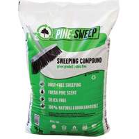 Pine Sweep Biodegradable Sweeping Compound, Bag, 44 lbs. (20 kg) Equipex