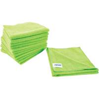 Chiffon de d&eacute;poussi&eacute;rage et nettoyage, Microfibre, Vert Equipex