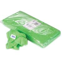 Chiffon de d&eacute;poussi&eacute;rage et nettoyage, Microfibre, Vert Equipex