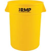 Garbage Bin, Polyethylene, 32 US gal. Equipex