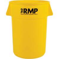 Garbage Bin, Polyethylene, 44 US gal. Equipex