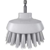 HyDrive Round Drill Brush, Extra Stiff Bristles, 3-1/10" Long, White Equipex