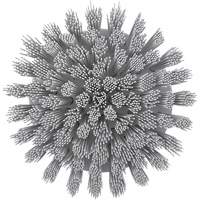 HyDrive Round Drill Brush, Extra Stiff Bristles, 3-1/10" Long, White Equipex