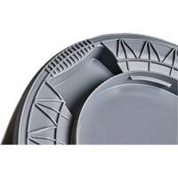 Grey Titan Garbage Container, Plastic, 20 US gal. Equipex