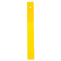 Rail Post, Steel, 10-3/4" L x 24" H, Yellow Equipex