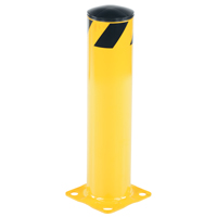 Safety Bollard, Steel, 24" H x 5-1/2" W, Yellow Equipex