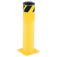 Safety Bollard, Steel, 24" H x 5-1/2" W, Yellow Equipex