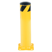 Safety Bollard, Steel, 24" H x 5-1/2" W, Yellow Equipex
