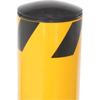 Bollard, Steel, 42" H x 5-1/2" W, Yellow Equipex