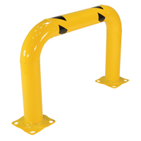 Garde-corps &agrave; profil &eacute;lev&eacute; pour machines, 3' la x 2' h, Jaune Equipex
