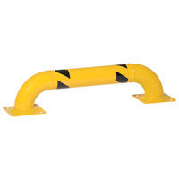 Garde-corps &agrave; profil bas pour rayonnages, 3' la x 0,75' h, Jaune Equipex