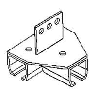 Support de montage sur poutre pour murs-rideaux Equipex