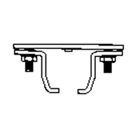 &eacute;clisse pour rail de roulement de mur-rideau mont&eacute; au plafond Equipex