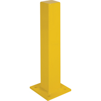 Heavy-Duty Bollards, Steel, 36" H x 4" W, Yellow Equipex
