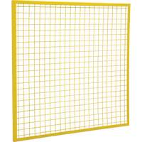 Composantes pour partitions & cloisons grillag&eacute;es - Panneaux, 4' h x 4' la, Jaune Equipex