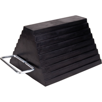 Cale de roue, 9" x 8" x 6", Noir Equipex