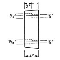 Butoirs de quai en caoutchouc moul&eacute;s, Caoutchouc, 13" la x 4" p x 12" h Equipex