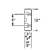 Butoirs de quai en caoutchouc moul&eacute;s, Caoutchouc, 30" la x 4" p x 10" h Equipex