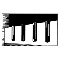 D&eacute;fenses de quai en caoutchouc refoul&eacute;, Caoutchouc, 4-1/2" la x 12" lo x 3-3/4" p Equipex