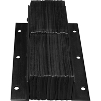 Butoirs de quai lamell&eacute;s, Vertical, Caoutchouc, 11" la x 4" p x 20" h Equipex