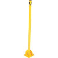 Butoirs repliables, Acier, 42" h x 1-3/4" la, Jaune Equipex