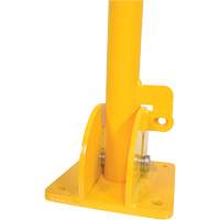 Butoirs repliables, Acier, 42" h x 1-3/4" la, Jaune Equipex