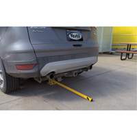 Butoirs repliables, Acier, 42" h x 1-3/4" la, Jaune Equipex