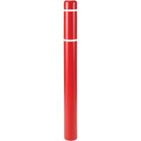 Capuchons en polyethylene pour borne de protection, 6-5/8" dia. x 52" l, Rouge Equipex