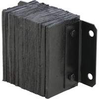 Butoir de quai lamell&eacute;, Horizontal, Caoutchouc, 12" la x 6" p x 10" h Equipex