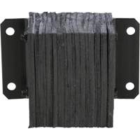 Butoir de quai lamell&eacute;, Horizontal, Caoutchouc, 12" la x 6" p x 10" h Equipex