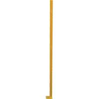 Poteau de protection de coin p&eacute;rim&eacute;trique ajustable, 4" la x 72" h, Jaune Equipex