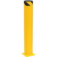 Bornes de s&eacute;curit&eacute; tubulaire, Acier, 42" h x 6-5/8" la, Jaune Equipex