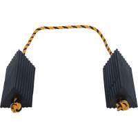 Cale de roue d'avion de transporteur a&eacute;rien, 5" x 10" x 4-1/2", Noir Equipex