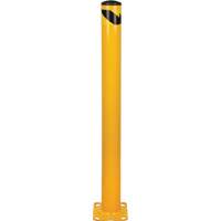 Butoir, Acier, 48" h x 4-1/2" la, Jaune Equipex