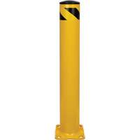 Safety Bollard, Steel, 36" H x 5-1/2" W, Yellow Equipex