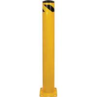 Safety Bollard, Steel, 42" H x 5-1/2" W, Yellow Equipex