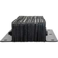 Butoirs de quai lamell&eacute;s, Vertical, Caoutchouc, 11" la x 4" p x 24" h Equipex