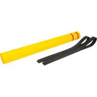 Capuchon en poly&eacute;thyl&egrave;ne pour borne de protection, 4-1/2" dia. x 52" l, Rouge/Jaune Equipex