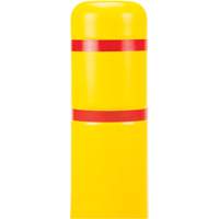 Capuchon en poly&eacute;thyl&egrave;ne pour borne de protection, 4-1/2" dia. x 52" l, Rouge/Jaune Equipex