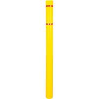 Polyethylene Bollard Cover, 4-1/2" Dia. x 64" L, Red/Yellow Equipex