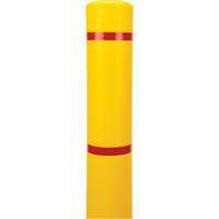 Polyethylene Bollard Cover, 4-1/2" Dia. x 64" L, Red/Yellow Equipex
