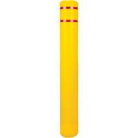 Capuchon en poly&eacute;thyl&egrave;ne pour borne de protection, 6-5/8" dia. x 52" l, Rouge/Jaune Equipex