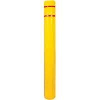 Capuchon en poly&eacute;thyl&egrave;ne pour borne de protection, 6-5/8" dia. x 60" l, Rouge/Jaune Equipex