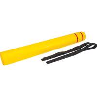 Capuchon en poly&eacute;thyl&egrave;ne pour borne de protection, 6-5/8" dia. x 60" l, Rouge/Jaune Equipex