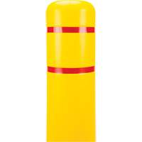 Capuchon en poly&eacute;thyl&egrave;ne pour borne de protection, 6-5/8" dia. x 60" l, Rouge/Jaune Equipex