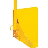 Cale de roue pour la glace avec poign&eacute;e ergonomique, Acier, Jaune, 8-1/16" la x 10-5/8" p x 8-13/16" h Equipex