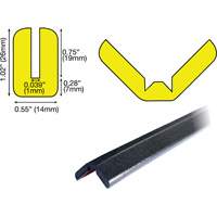 Butoir de protection de rebords mod&egrave;le W 1M, Longueur 3,25' (0,99 m) Equipex